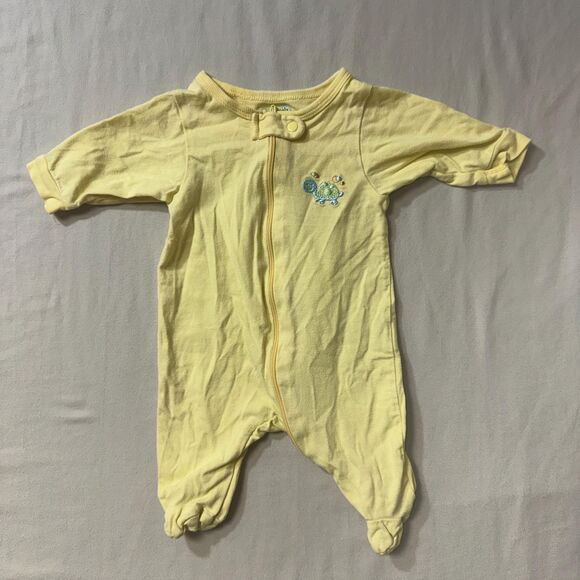 Garanimals Turtle Baby Onesie Pajamas Newborn Infant Snuggle Cuddle One Piece - Picture 1 of 6